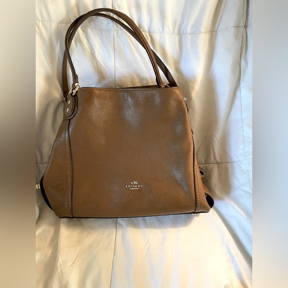 Coach Handbags - Coach 31 Edie bag brown pebbled leather